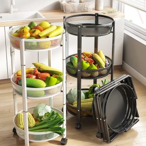 Foldable 3 Layer Iron Trolly